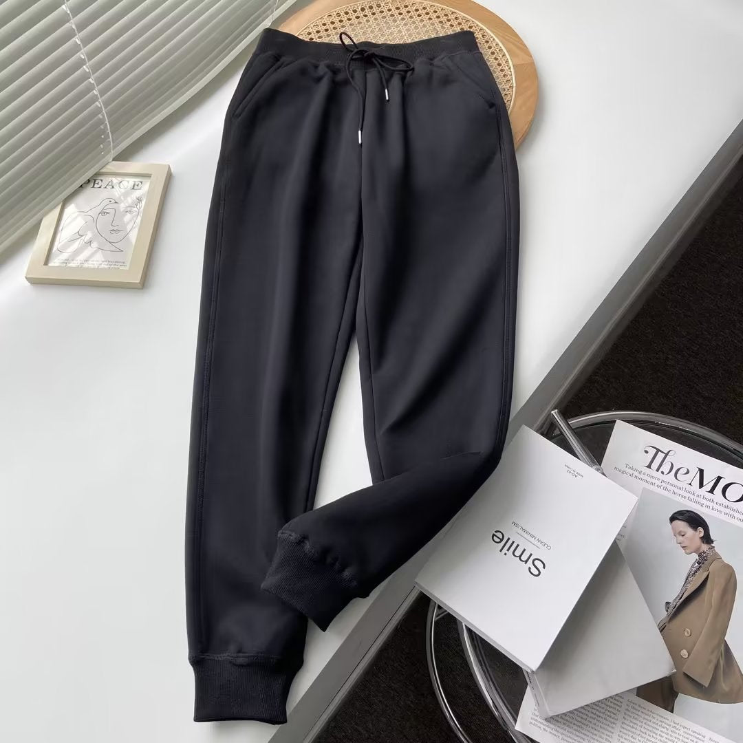Damen bequeme und stylische Jogginghose mit verstellbarem Bund Drune
