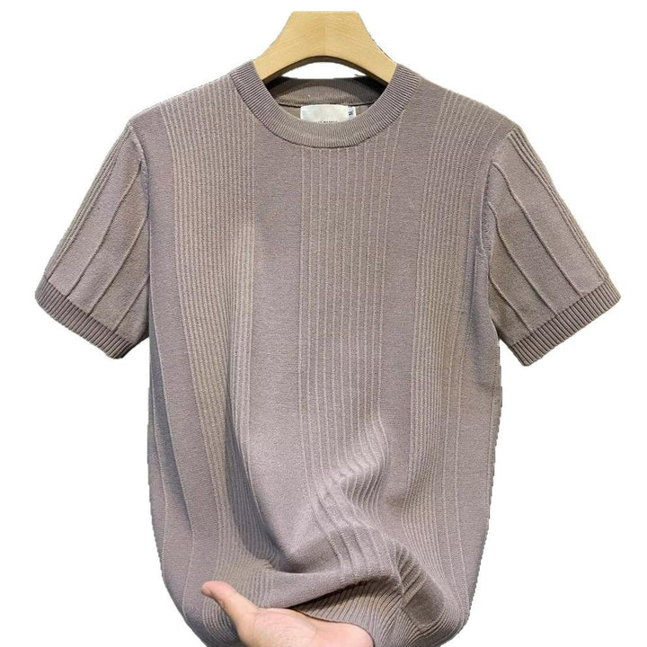 Damen Kurzarm Strickoberteil Drune