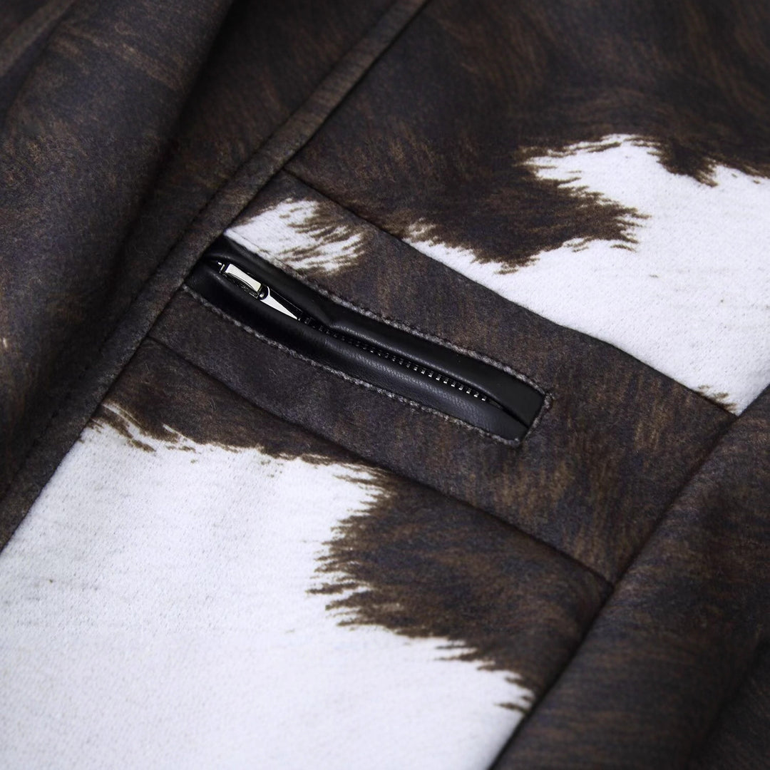 Damen Kunstlederjacke mit exotischem Tierdesign Drune