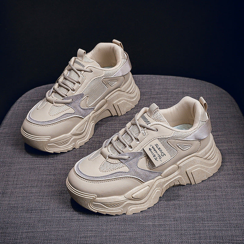 Damen Sneakers im modernen Chunky-Stil mit atmungsaktivem Obermaterial und gepolsterter Sohle Drune