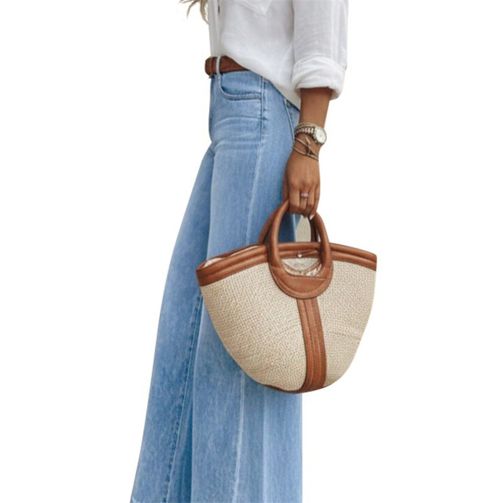 Damen Hochtaillierte extraweite Schlaghose aus Denim Drune