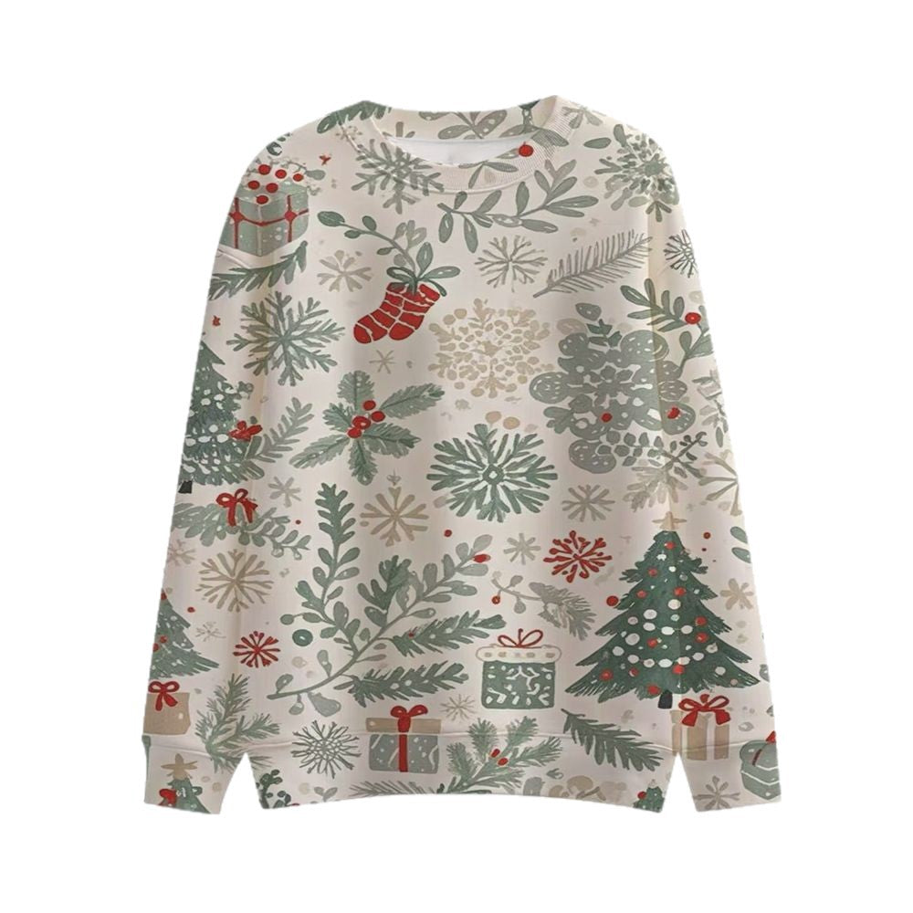Damen Festlicher Weihnachts-Sweatshirt Drune