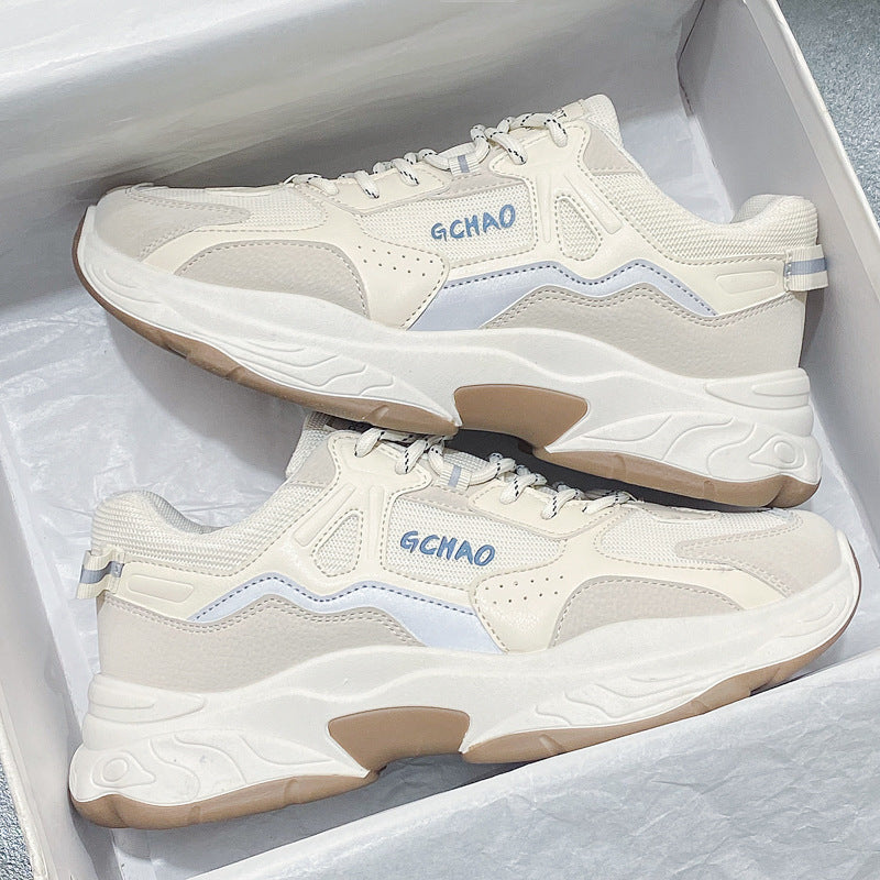 Damen Sportliche Sneakers mit gepolsterter Sohle und atmungsaktiver Oberkante Drune
