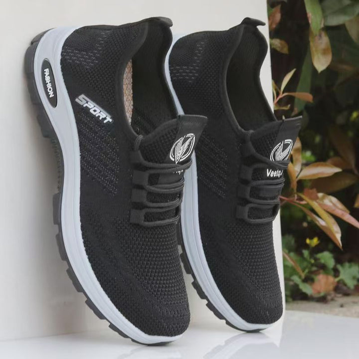 Damen Sportliche Sneakers mit elastischem Obermaterial und rutschfester Sohle Drune