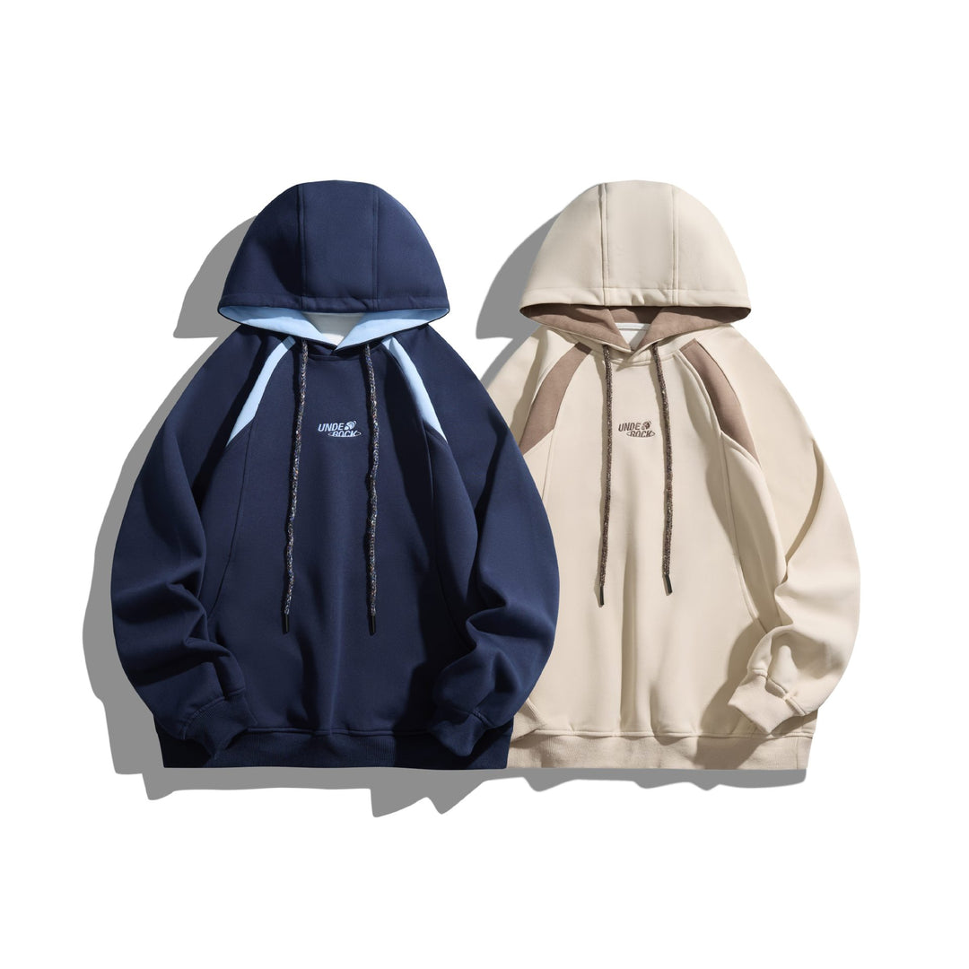 Unisex Kapuzenpullover im Oversize-Sweatstil mit kontrastgefütterter Kapuze Drune