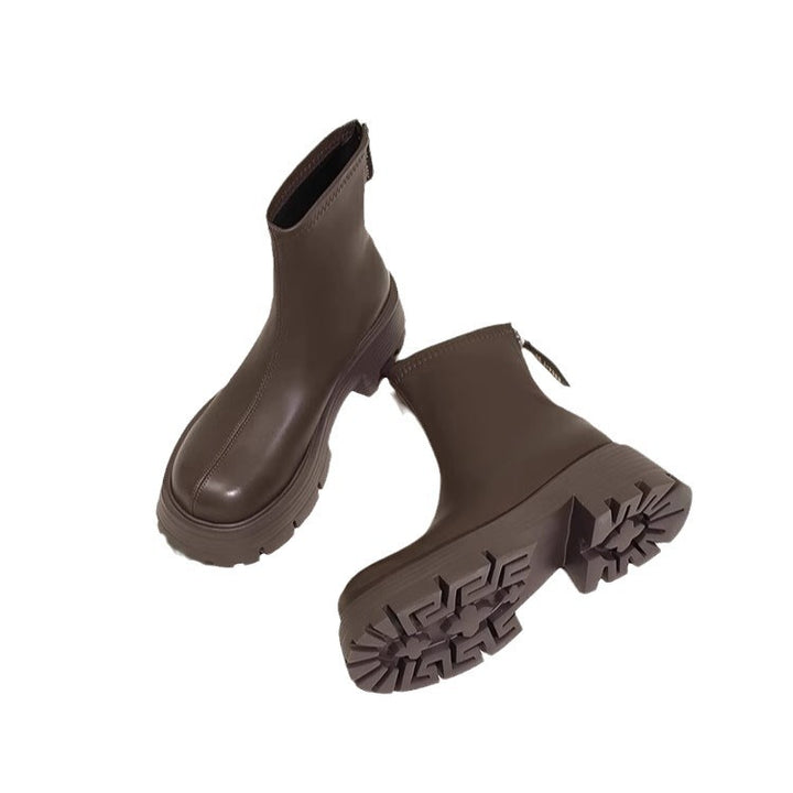 Damen Trendige Chelsea Boots mit rutschfester Sohle Drune