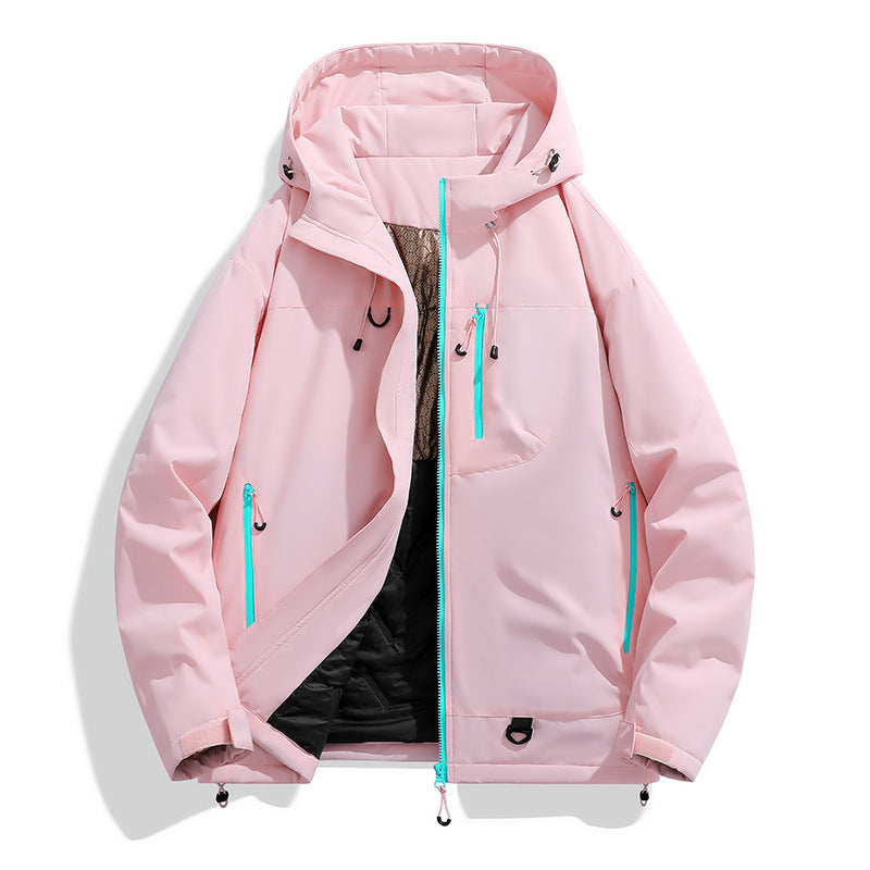 Herren technischer Kapuzenparka mit winddichter Membran, isolierter Innenlage und Multifunktions-Taschen Drune