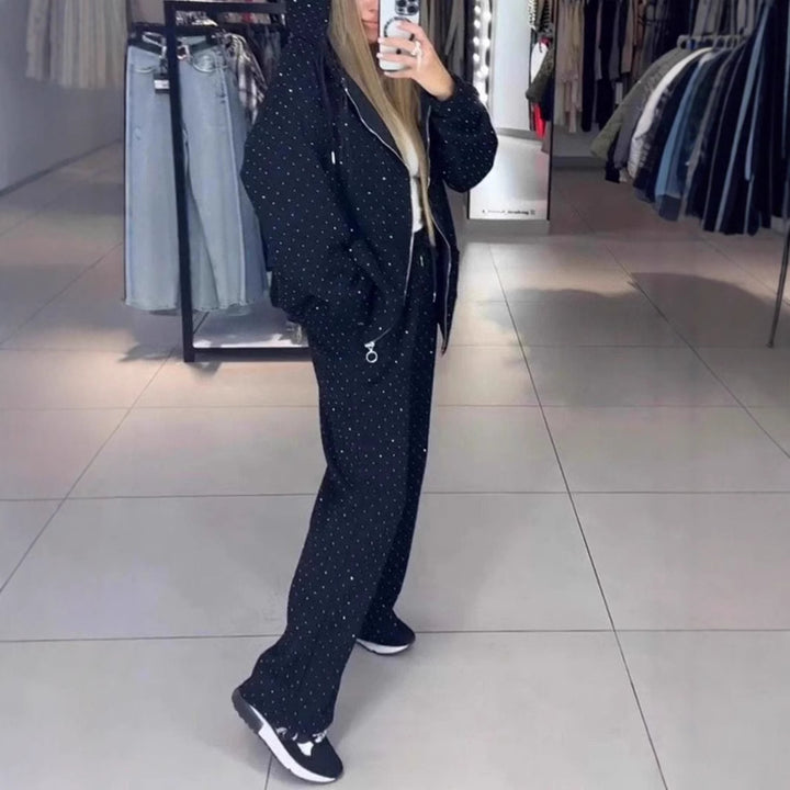 Damen Lässiges Hoodie- und Jogginghosen-Set aus hochwertigem Material mit praktischem Schnitt Drune