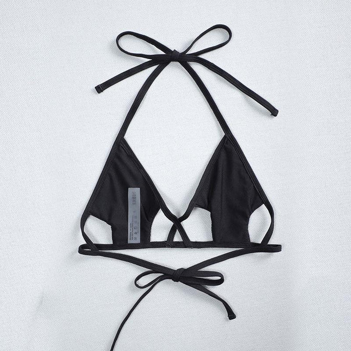 Damen Triangel-Bikini mit modischem Schnitt und raffinierter Bindetechnik Drune