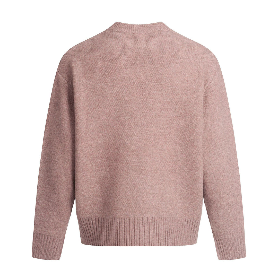 Unisex Feinstrickpullover mit Rundhalsausschnitt, Drop-Shoulder und breitem Rippenbund Drune