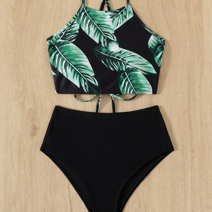 Damen Hochgeschnittenes Bikiniunterteil mit elegantem Schnitt Drune