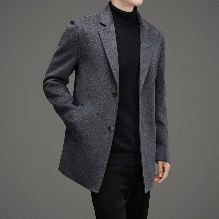 Herren Chic Eleganter Wollmantel Drune