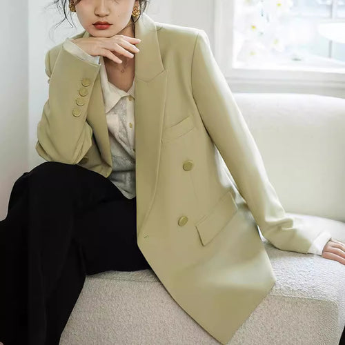 Damen Eleganter doppelter Blazer Drune