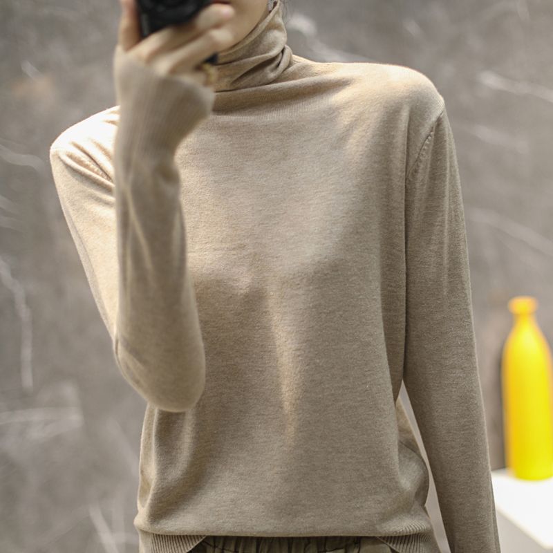 Damen Hochwertiger Rollkragenpullover Drune
