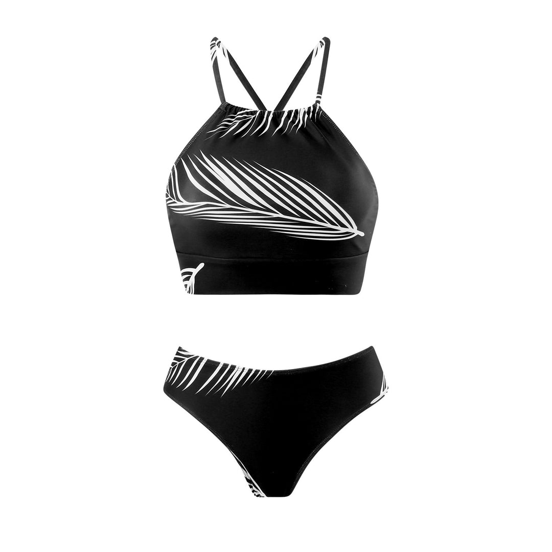 Damen Bikini-Set mit floralem Design und schickem Wickelrock Drune