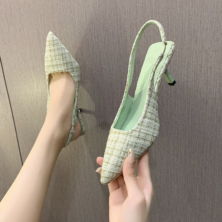 Damen elegante Slingpumps mit feiner Textur Drune