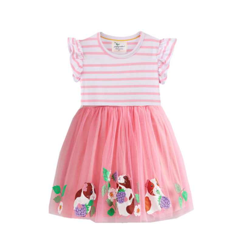 Mädchen Tüllkleid mit verspieltem Design Drune