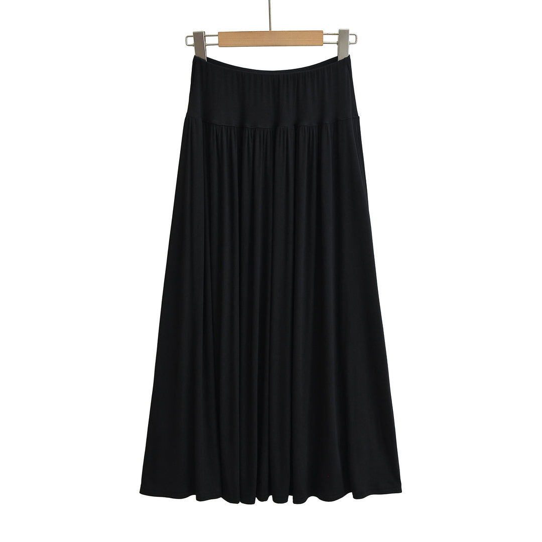 Damen Maxirock mit hohem Komfortbund und schwingendem Design Drune
