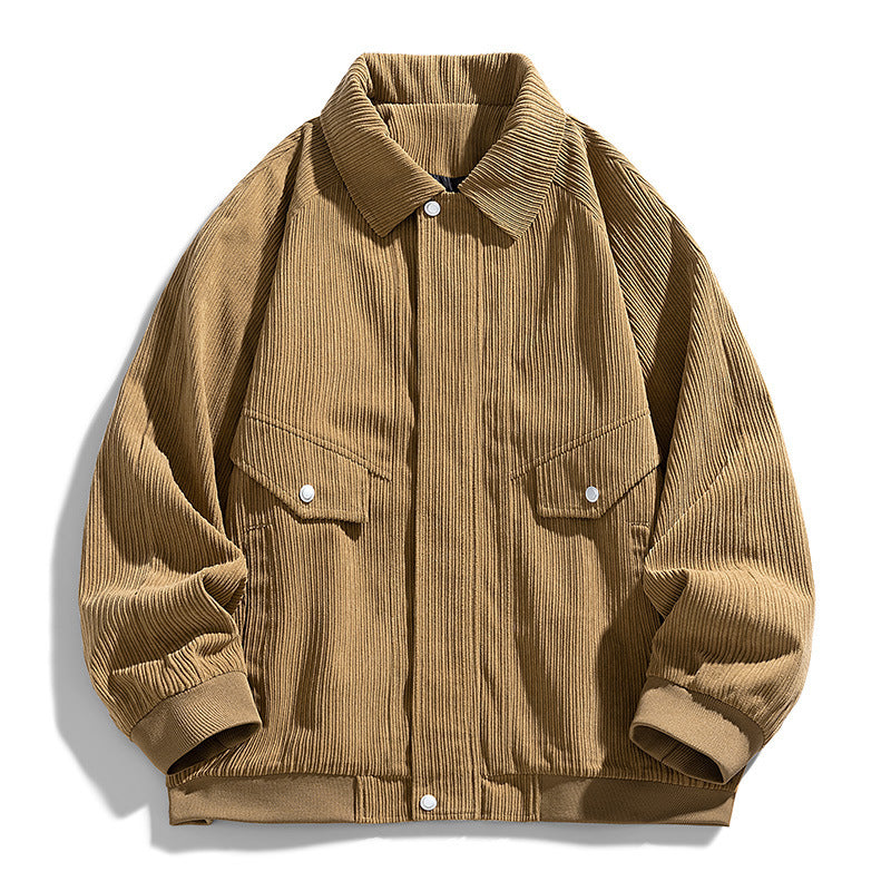 Herren Grobstrukturierte Hemdjacke Drune
