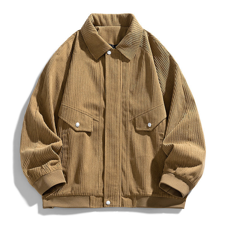 Herren Grobstrukturierte Hemdjacke Drune