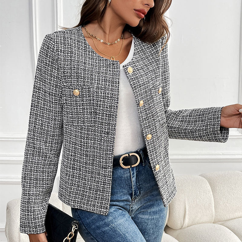 Damen Elegant geschnittene Blazerjacke Drune