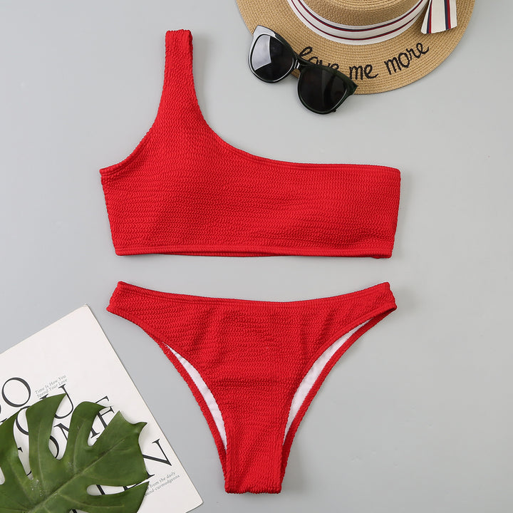 Damen asymmetrisches Bikini-Set Drune