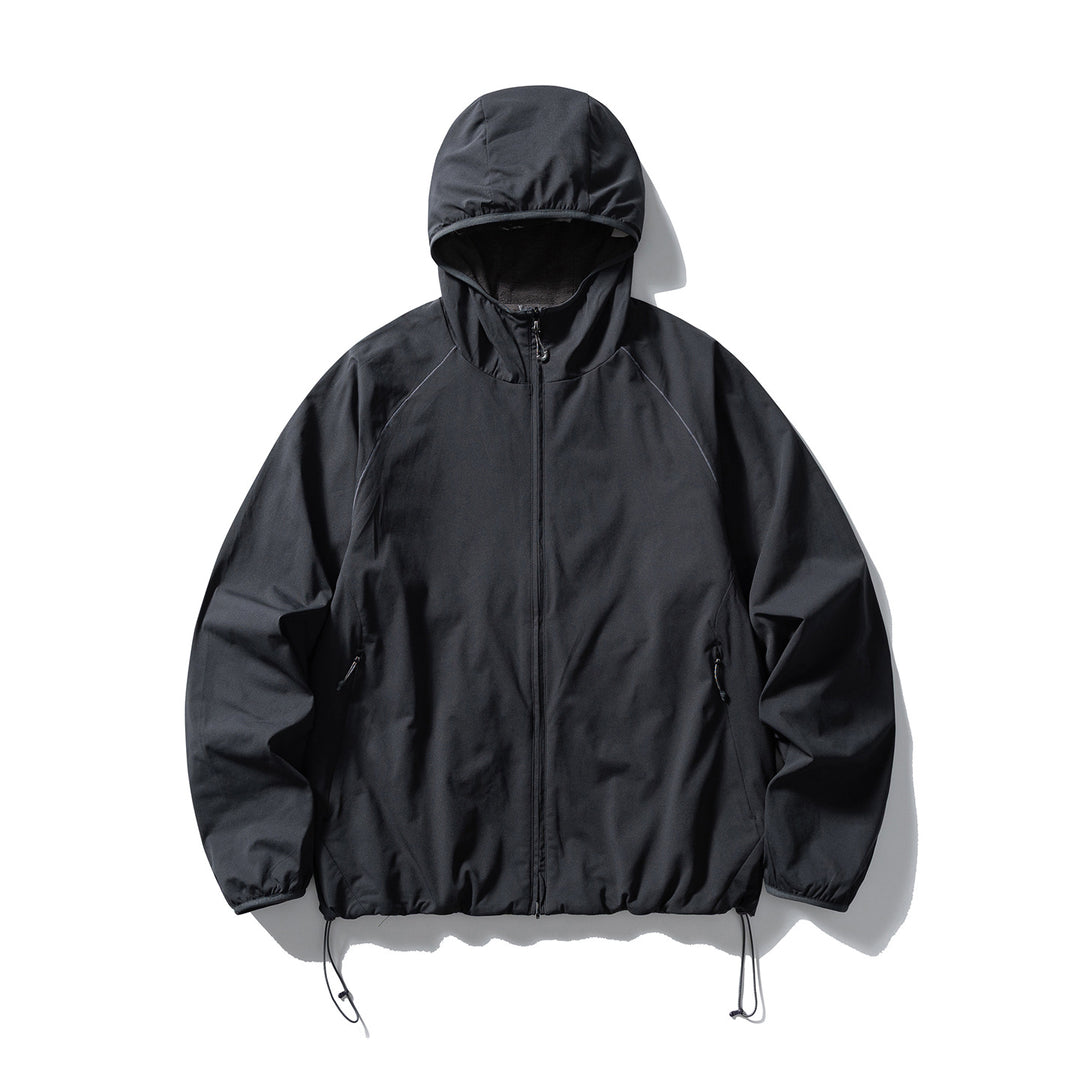 Unisex Leichte Kapuzen‑Softshelljacke mit Fleecegefütterter Innenkapuze und verstellbarem Saum Drune