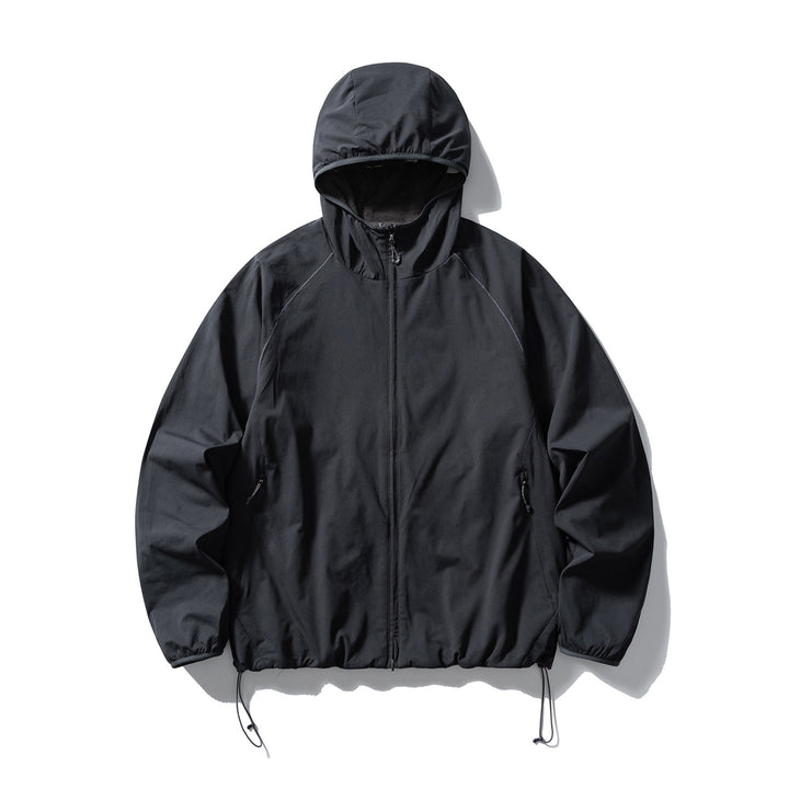 Unisex Leichte Kapuzen‑Softshelljacke mit Fleecegefütterter Innenkapuze und verstellbarem Saum Drune