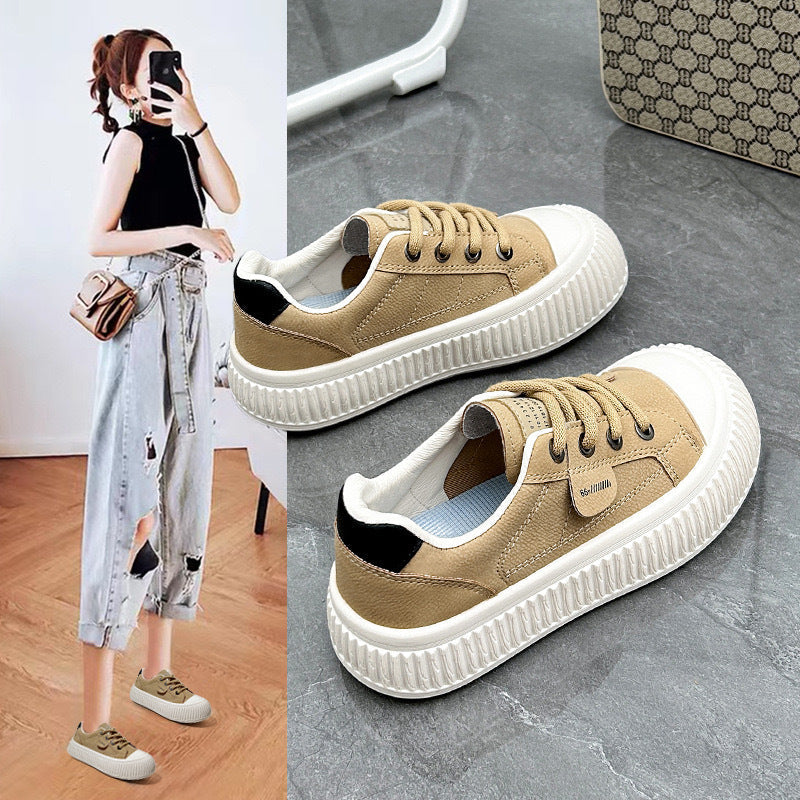 Damen modische Sneakers mit sportlichem Design und rutschfester Gummisohle Drune