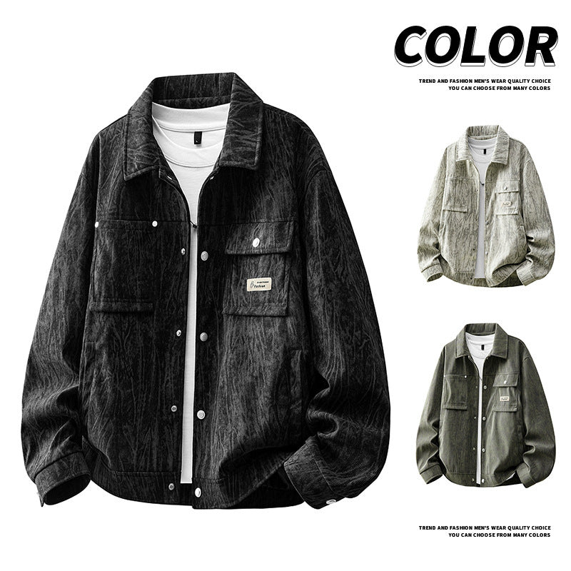 Herren Modische Cargo-Jacke mit praktischen Taschen Drune
