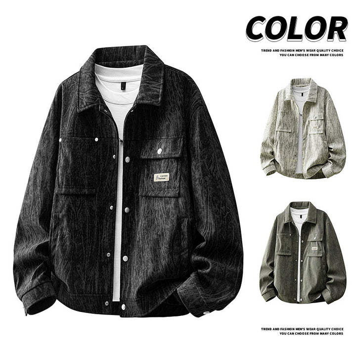 Herren Modische Cargo-Jacke mit praktischen Taschen Drune