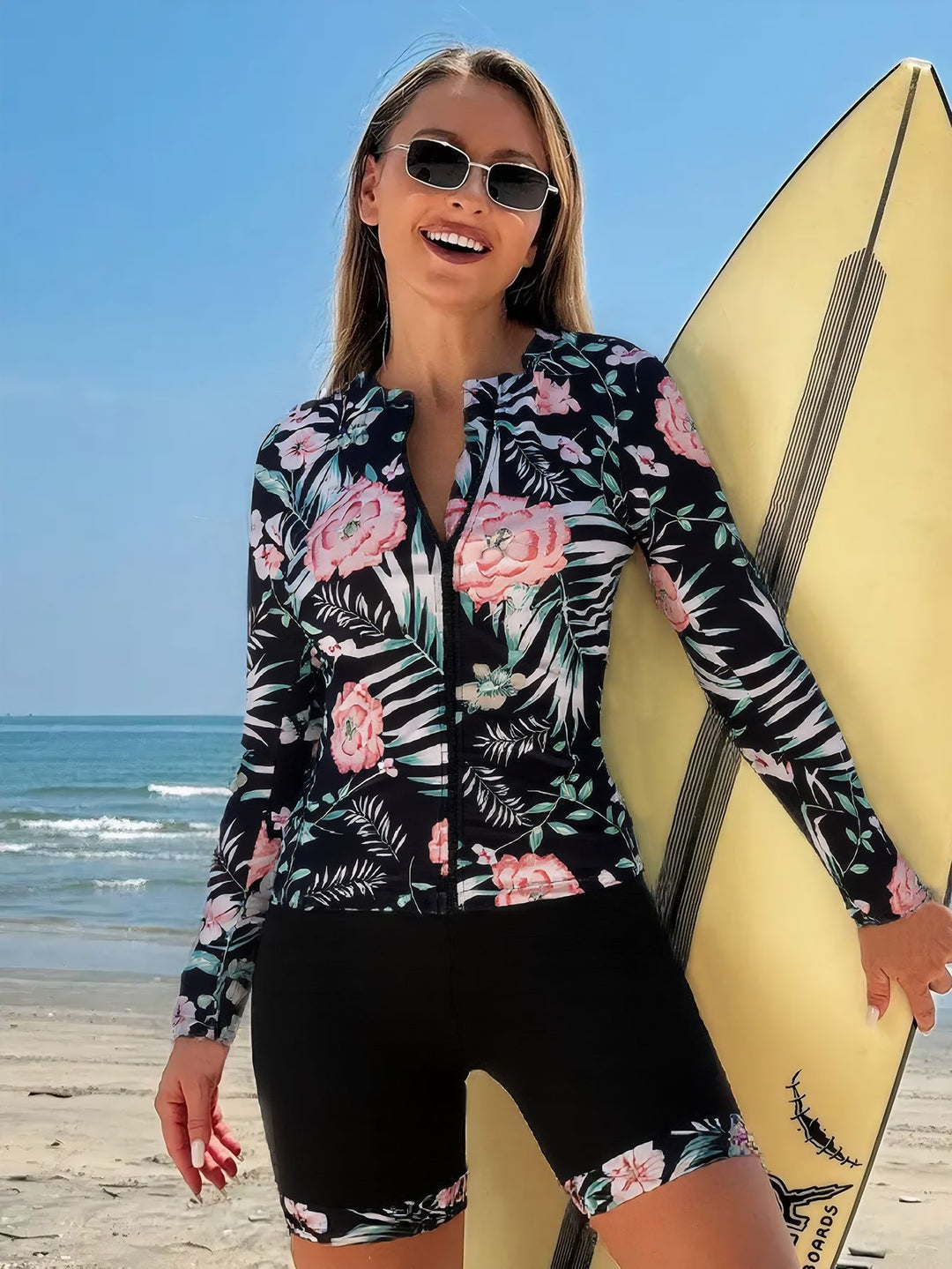 Damen Surfanzug mit floralem Design Drune