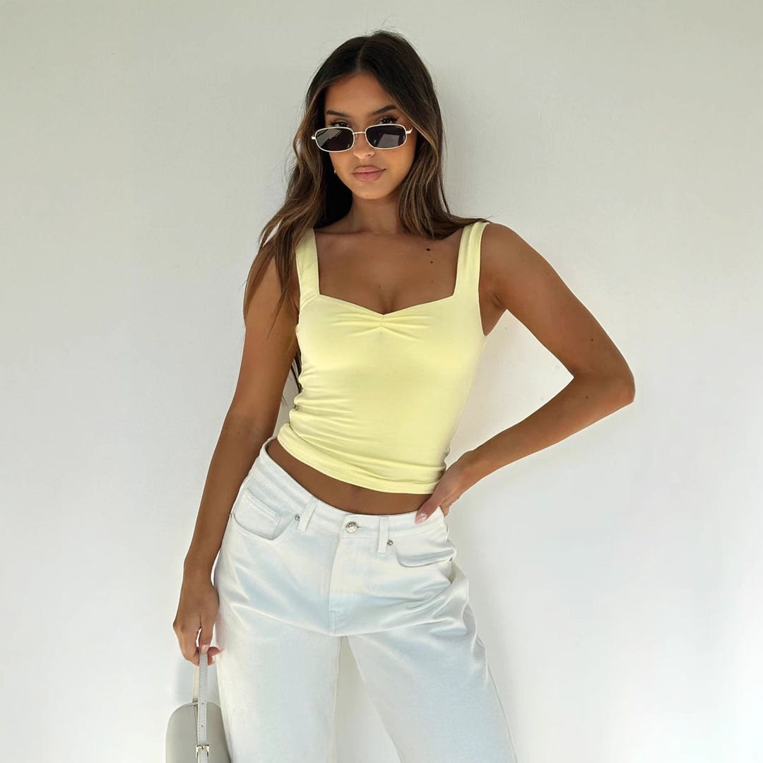 Damen Modisches Basic Top mit angenehmem Schnitt Drune
