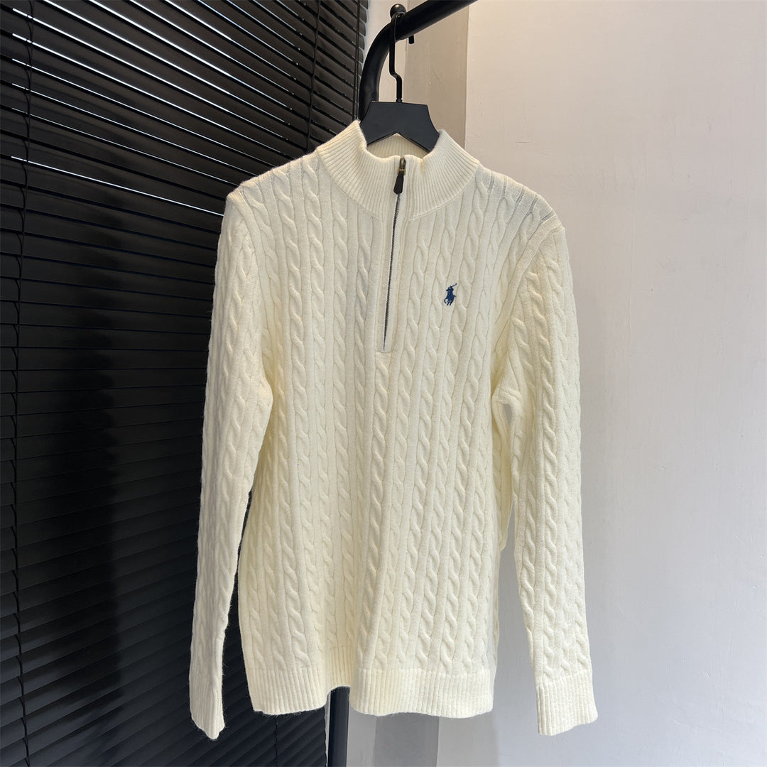 Damen Strickpullover mit Stehkragen Drune