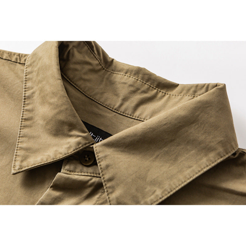 Herren Weites Oversize-Hemd aus Baumwoll-Twill mit Kentkragen und Relaxed‑Fit Drune