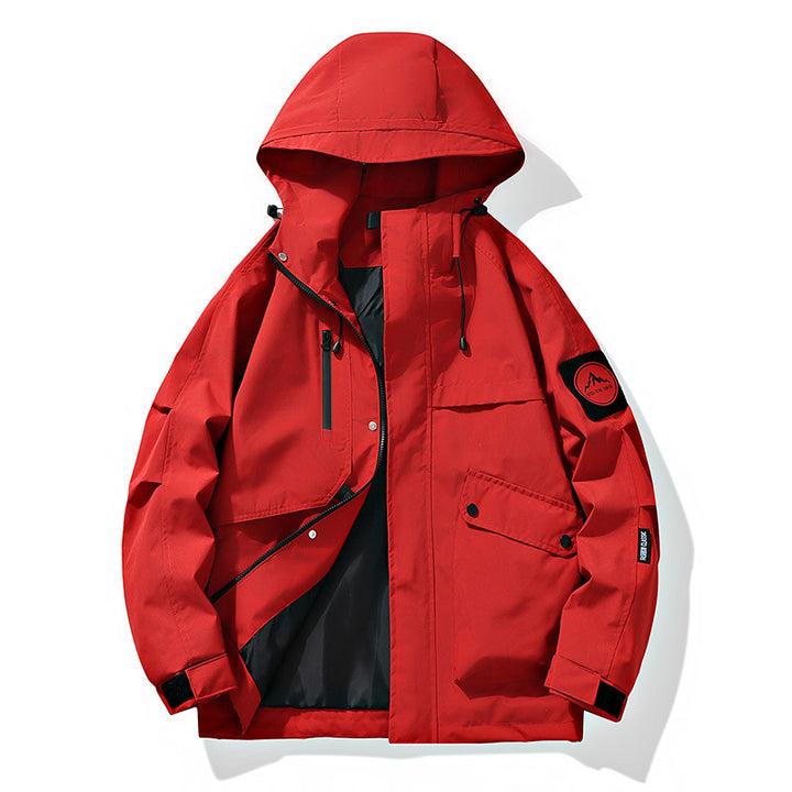 Herren Funktionsjacke mit abnehmbarer Kapuze Drune