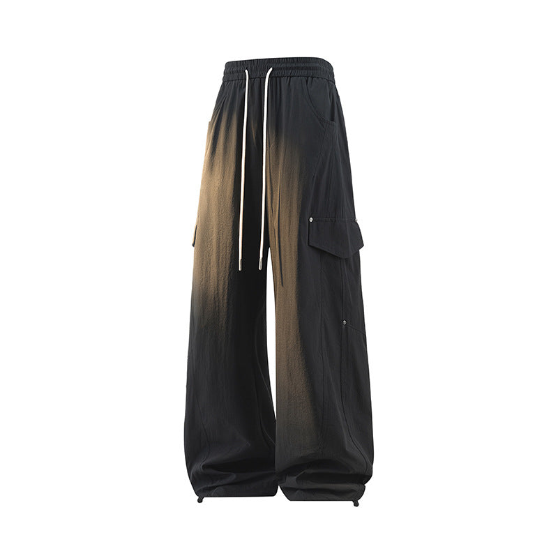 Damen Extraweite Cargo-Hose mit Tunnelzugbund, Klappentaschen und verstellbarem Beinabschluss Drune