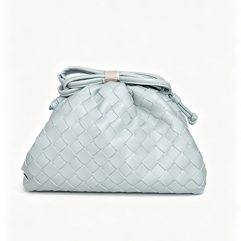 Drune | Leder Umhängetasche für Damen - Minimalistische Gewebte Tasche