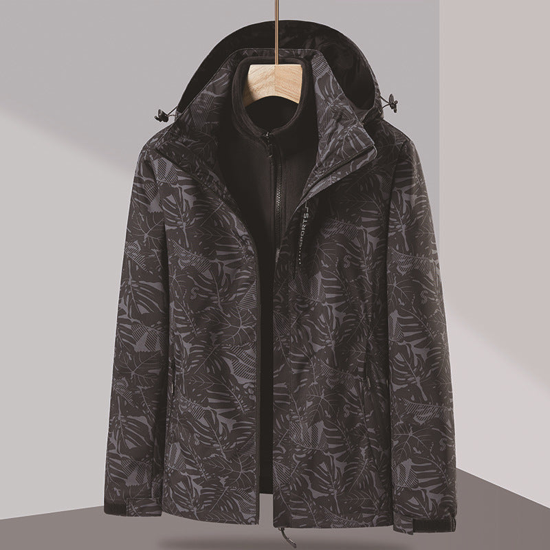 Herren Multifunktionale Übergangsjacke mit Reißverschluss Drune