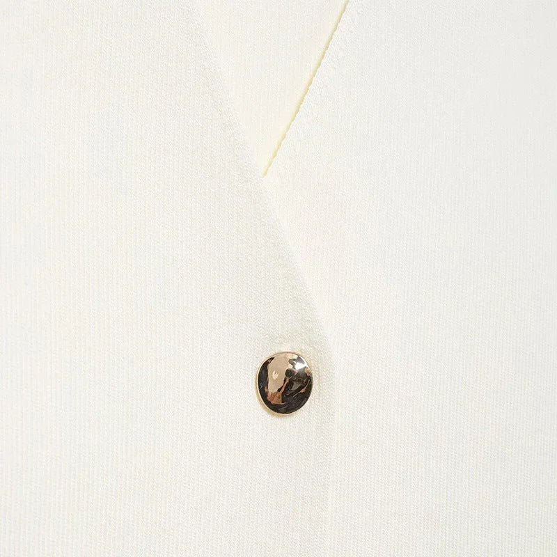 Damen Modische Kurzjacke mit weitem Schnitt und dekorativen Knöpfen Drune