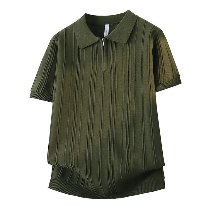 Damen Modisches Poloshirt mit Reißverschluss Drune