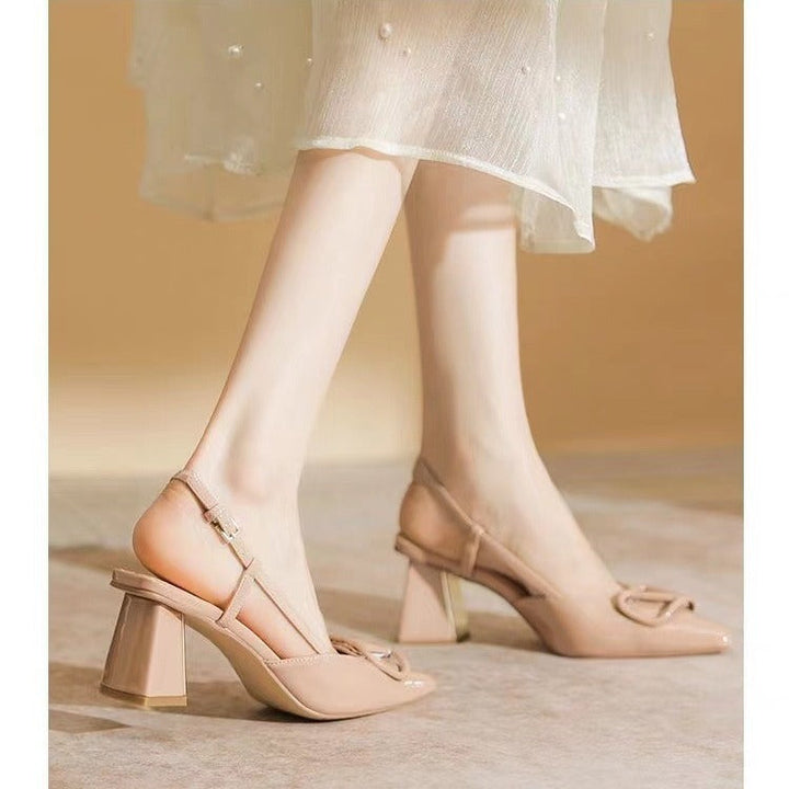 Damen Slingback Pumps mit dekorativen Metallakzenten und komfortablem Blockabsatz Drune