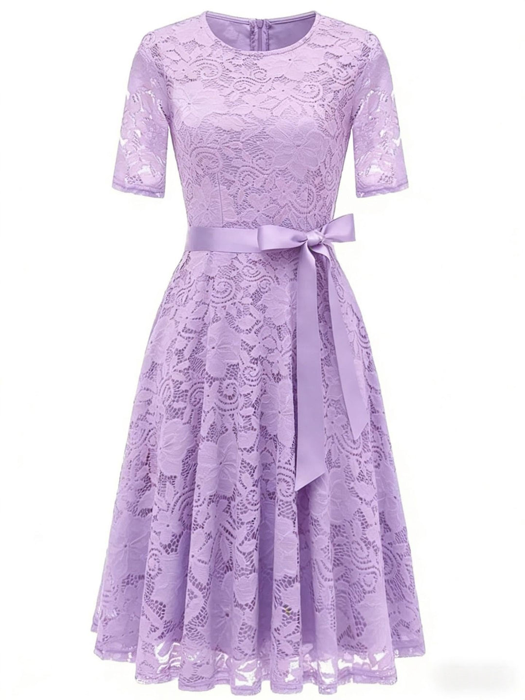 Drune | Elegantes V-förmiges Spitzenabendkleid