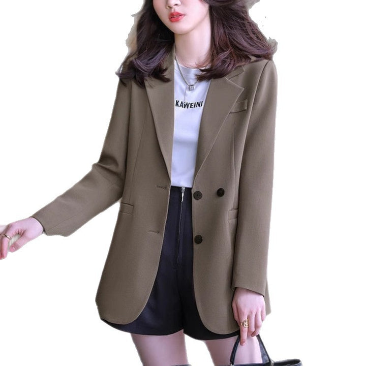 Damen klassischer Schnitt Blazer mit doppelter Knopfleiste Drune