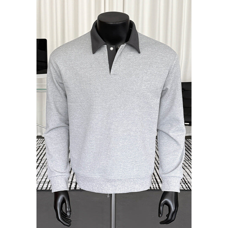 Herren Modischer Polo-Pullover Drune