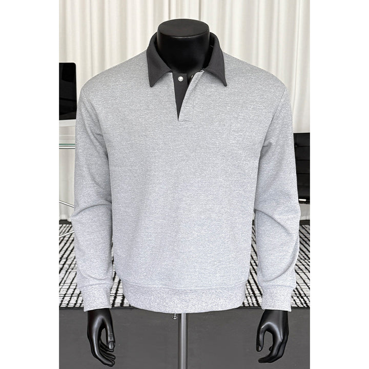 Herren Modischer Polo-Pullover Drune