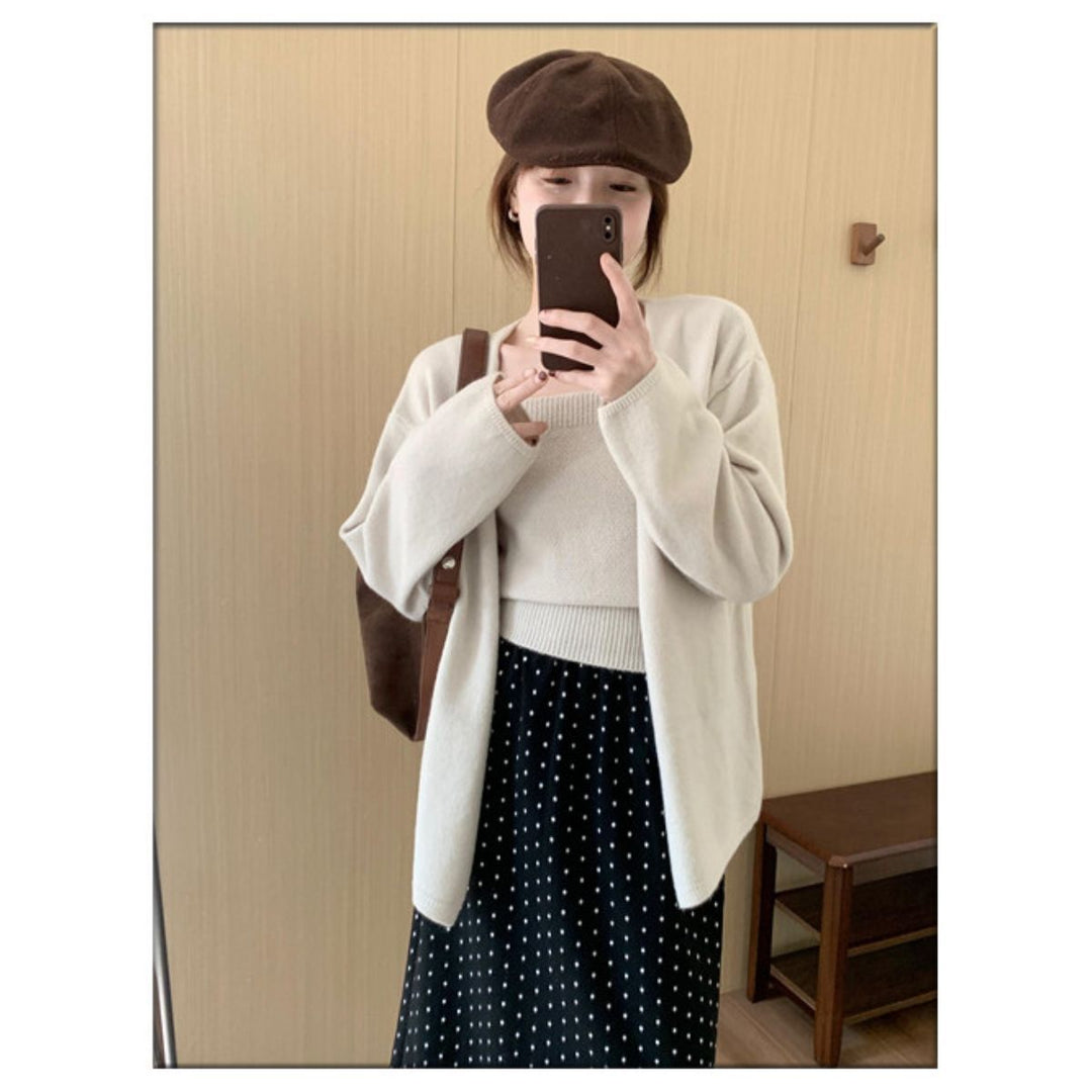 Damen gemütliche Strickjacke Drune
