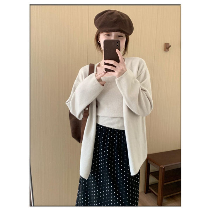 Damen gemütliche Strickjacke Drune