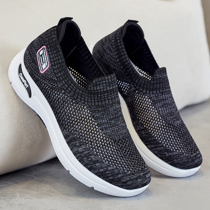 Damen Atmungsaktive Slip-On Sneakers mit weichem Stretch-Obermaterial Drune