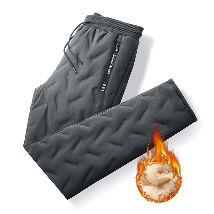 Herren Thermo-Stepp-Jogginghose mit wärmender Sherpa‑Fütterung Drune